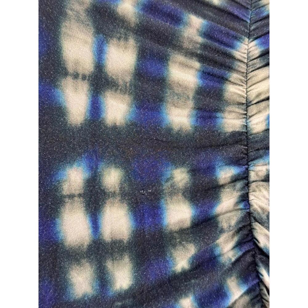Proenza Schouler White Label Natalee Blue Tie Dye Dress Size XL with Fabric Pull - Picture 8 of 8